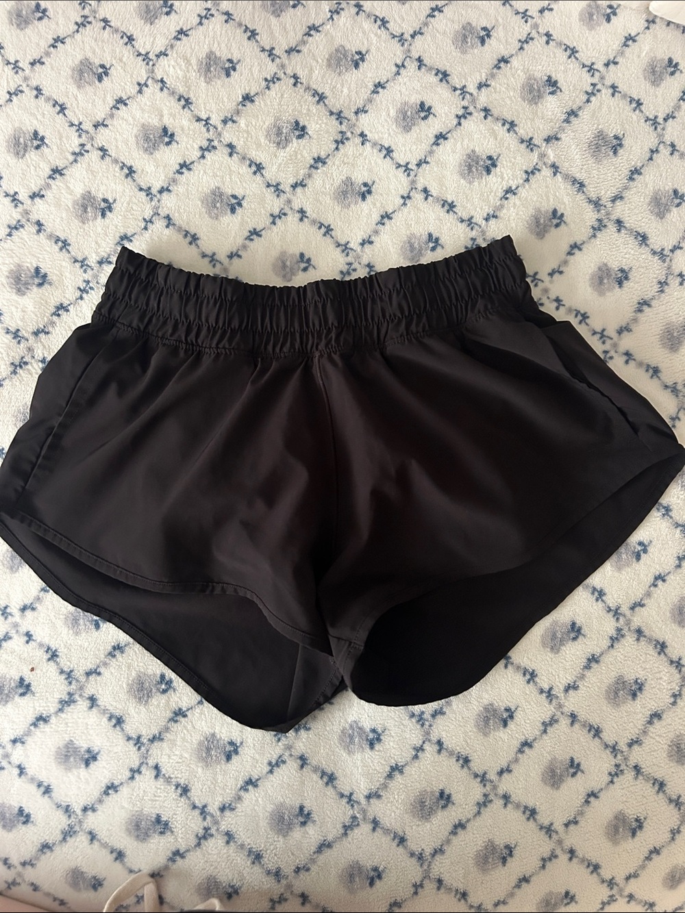 Black arie “hot stuff” low Waist Running Shorts